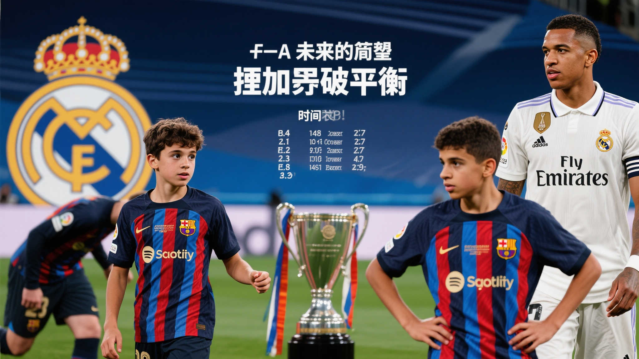 本世纪西班牙足坛冠军争锋：巴萨与皇马并列40冠